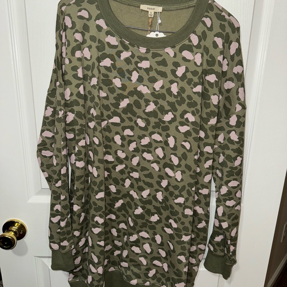 NWT Leopard Sweater Dress
